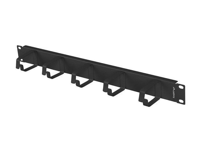 Lanberg 19" Cable Management 5 Rings, Type B, 1U - AK-1701-B - Black