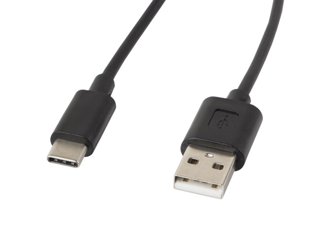 Lanberg - USB Type-A to USB Type-C 2.0 Cable, 1.8 m - CA-USBO-10CC-0018-BK - USB Type-A to USB Type-C
