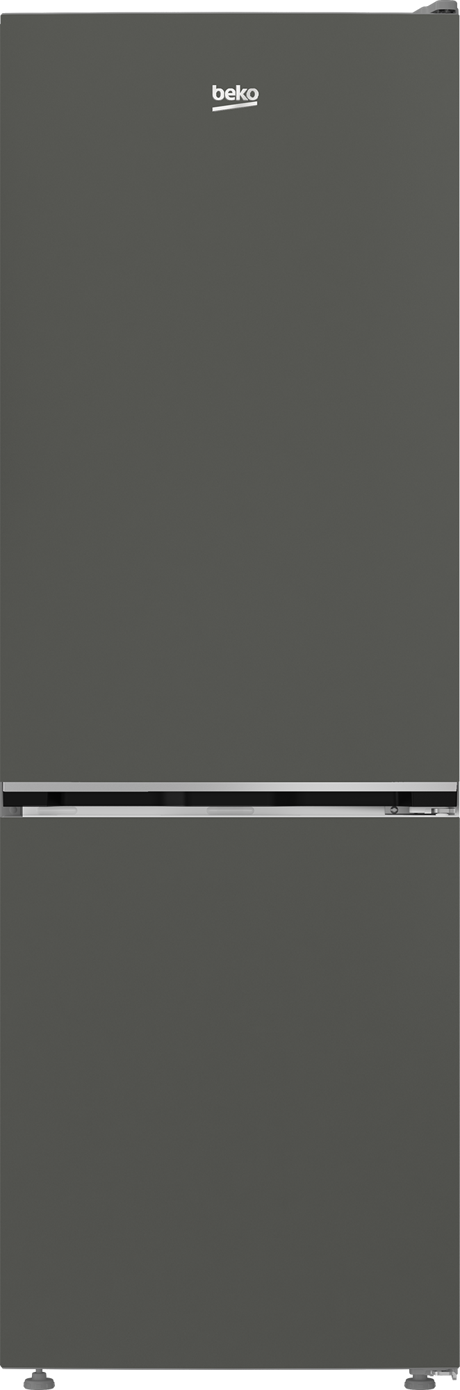 BEKO Refrigerator - B3RCNA344HG - Energy efficiency class E - Free standing - Combi - Height 179.6 cm - No Frost system - Fridge net capacity 209 L - Freezer net capacity 92 L - Display - 37 dB - Grey