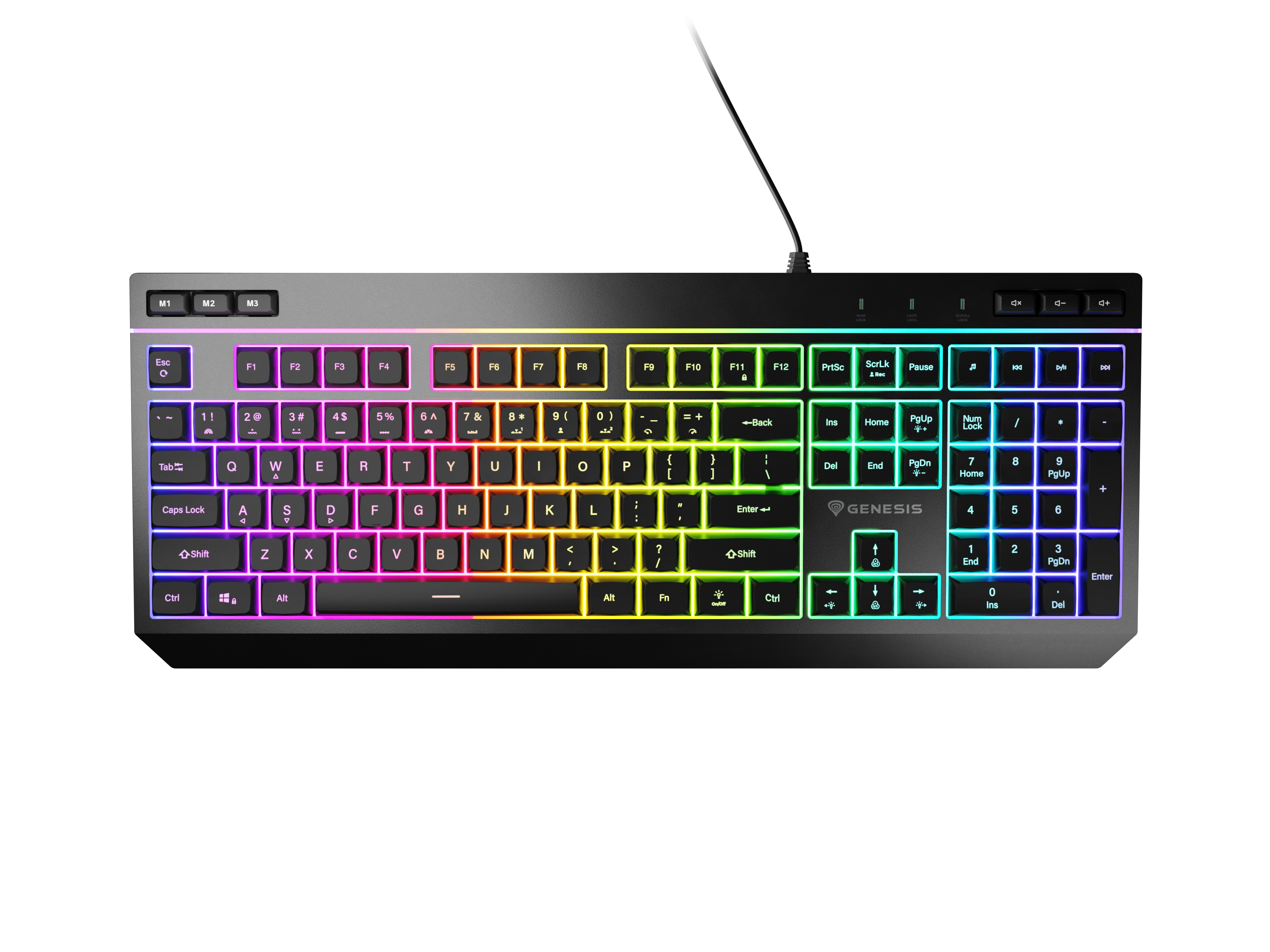 Genesis - Rhod 530 - Membrane Gaming Keyboard - Wired - US - Black