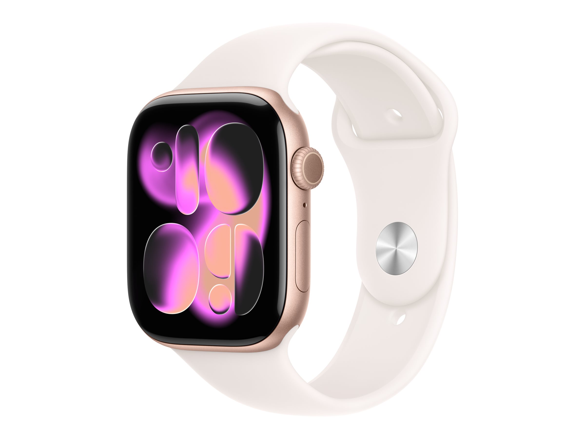Apple Watch Series 11 GPS 46mm Rose Gold Aluminium Case with Light Blush Sport Band - M/L - Apple