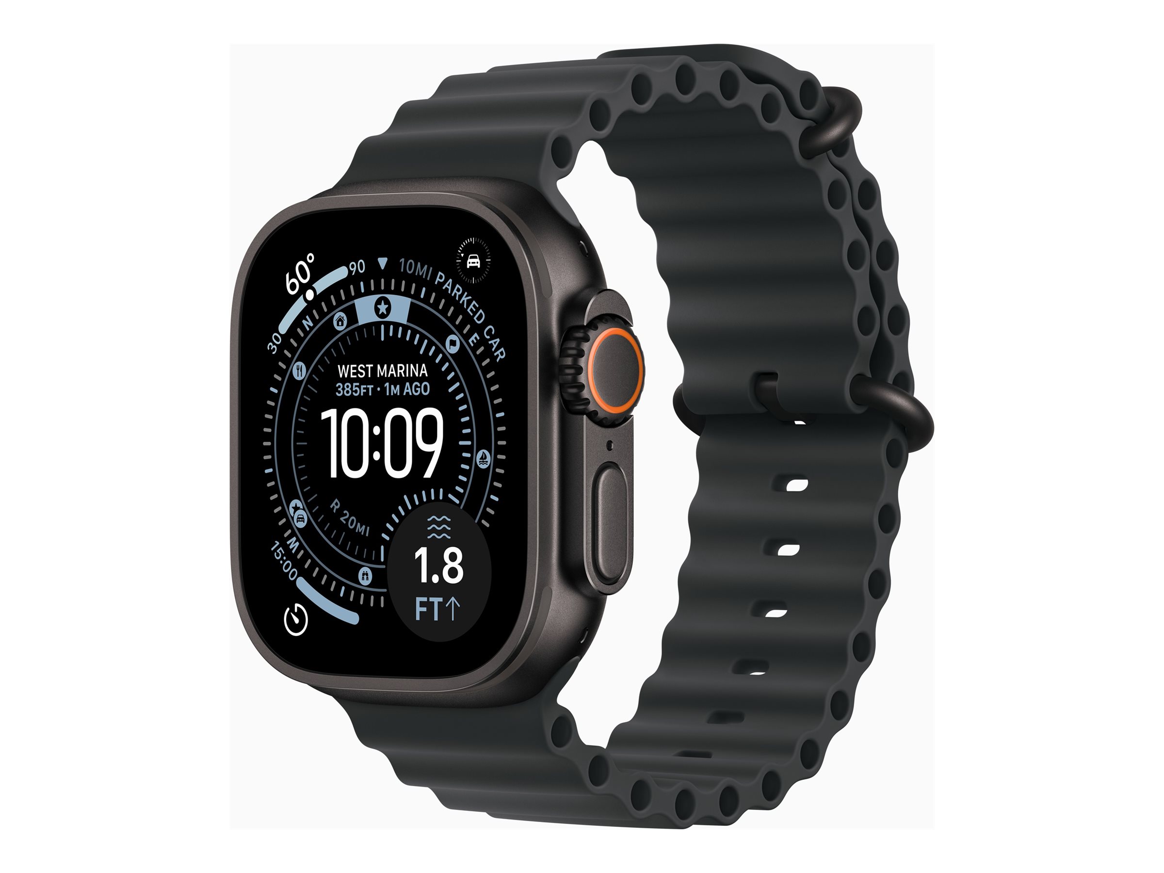 Apple Watch Ultra 3 - Smart watch - GPS (satellite) - LTPO OLED Always-On Retina display - Black Titanium
