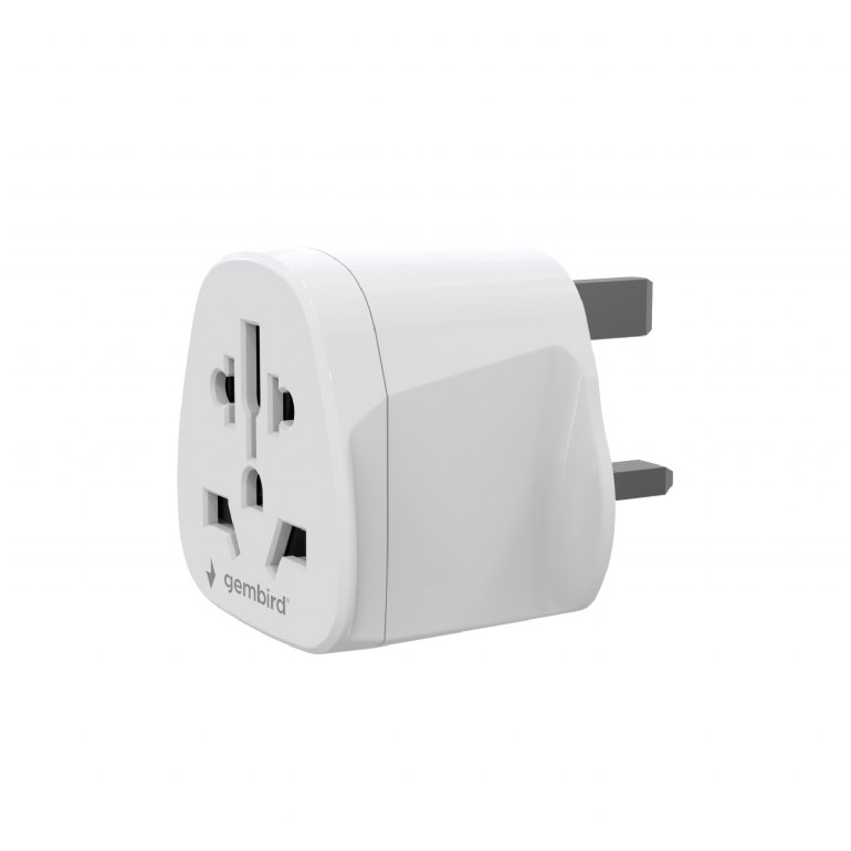 Gembird World to UK power adapter plug, 10 A - A-AC-UKMINTF