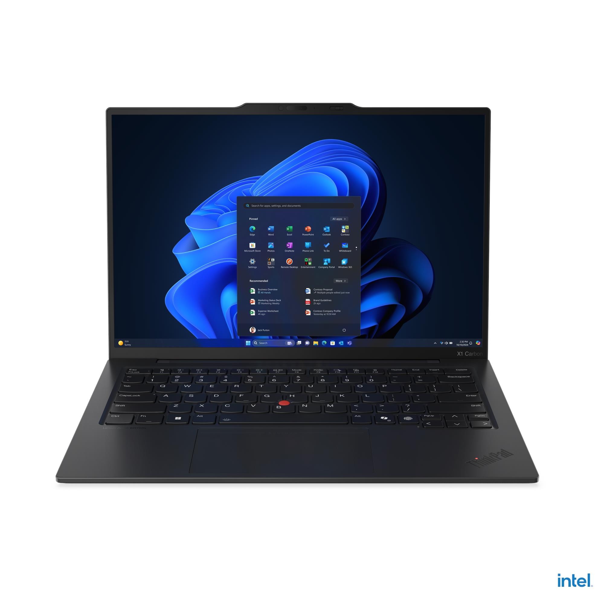 Lenovo ThinkPad X1 Carbon G13 Intel - Black - 14 " - IPS - WUXGA - 1920 x 1200 pixels - Anti-glare - Intel Core Ultra 5 - 228V - 32 GB - Soldered LPDDR5x - Solid-state drive capacity 512 GB - Intel Arc Graphics 130V - Windows 11 Pro - 802.11be - Bluetooth