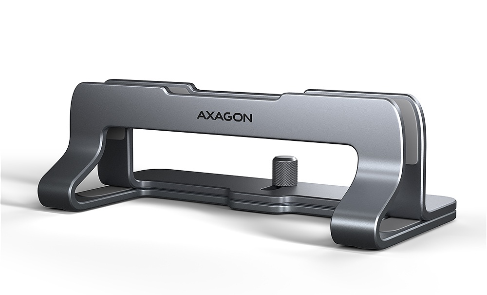 AXAGON STND-VG vertical stand for laptops and tablets - Adjustable width - 10-17.3 " - Grey