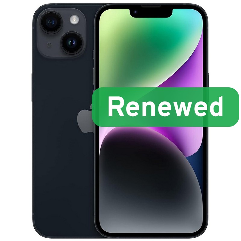 Apple Renewed Grade C - Apple iPhone 14 - Midnight - 6.1 " - Super Retina XDR OLED - 256 GB - 5G - iOS