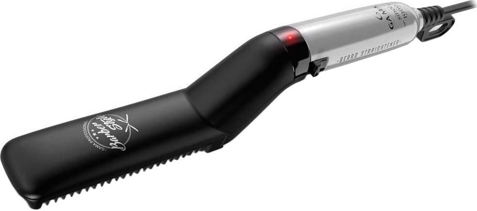 GA.MA Barber Style Beard Straightener - GIB4005 - Ceramic heating system - Temperature (max) 165 °C - Black/Silver