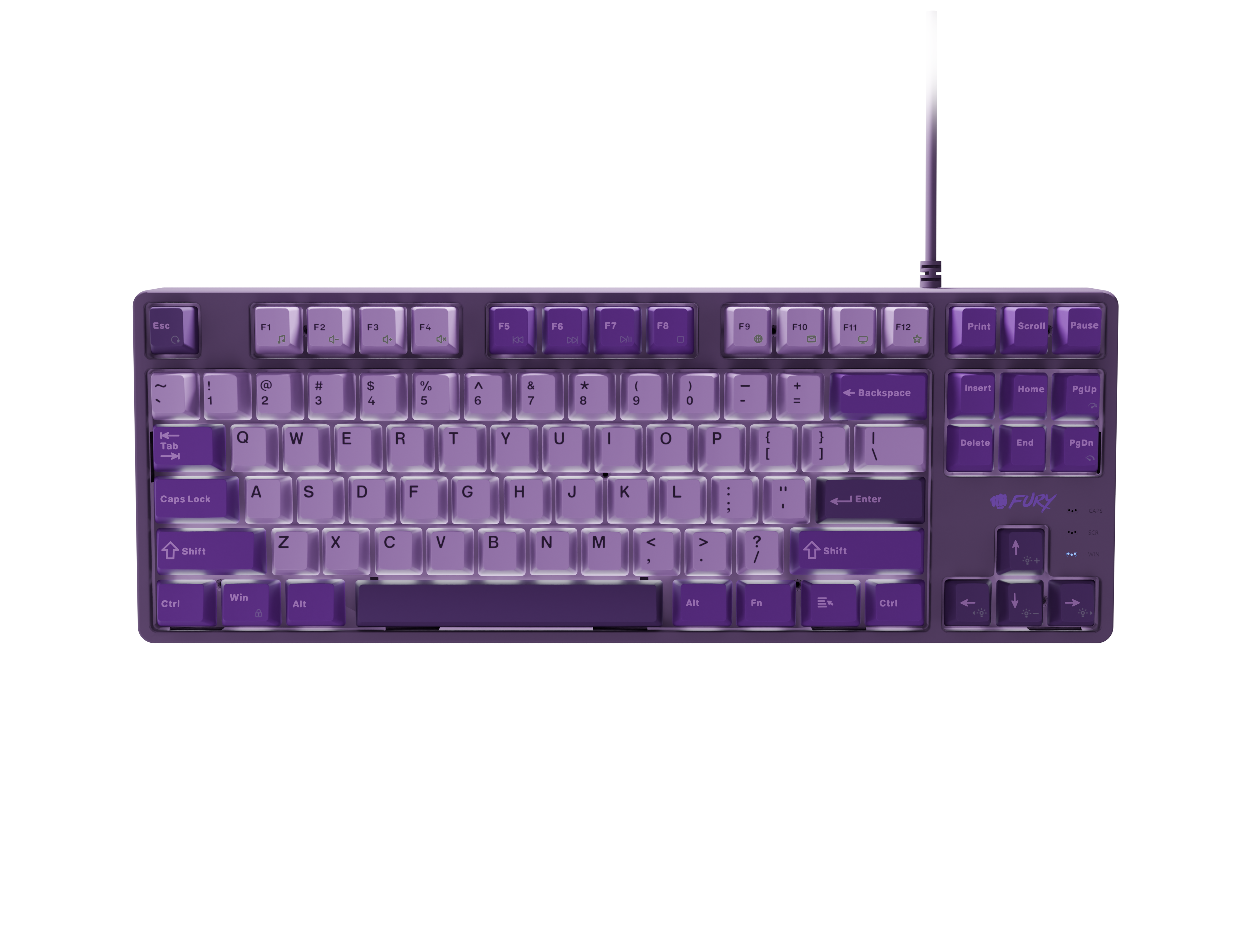 Fury - Kanabo K2 - Gaming Keyboard - Wired - US - Linear - Purple