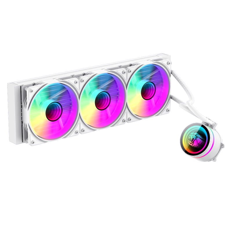 Gamemax CPU Liquid Cooler - ICEBURG 360 INFINITY WH - White