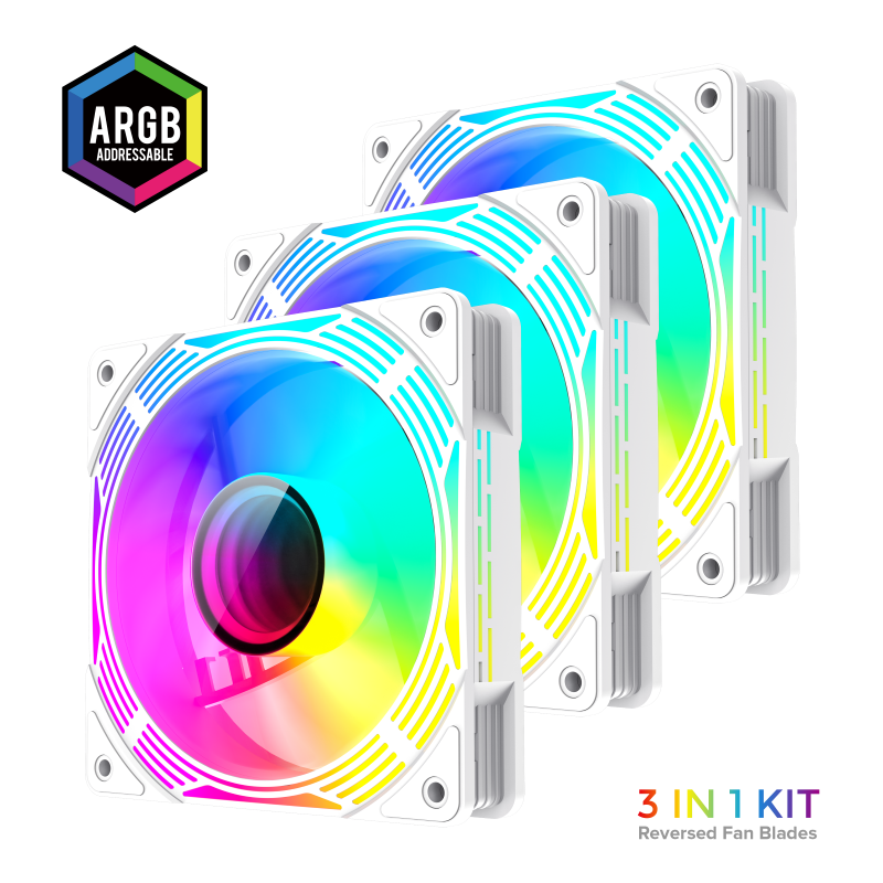 Gamemax Case Fan - KF300R WH - White