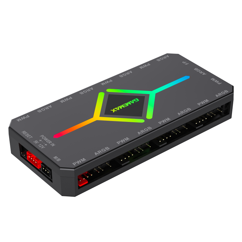 Gamemax - V4.0 ARGB PWM HUB BK - Hub for Gaming Chassis