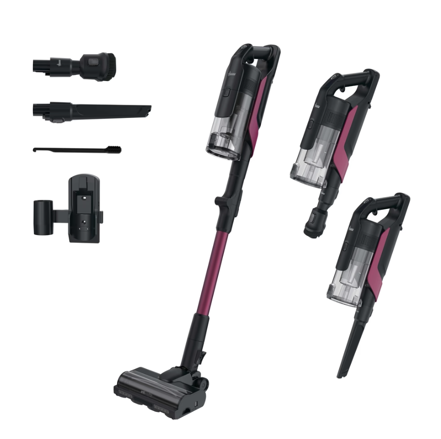 Hoover Vacuum cleaner - HF610HX 011 - Cordless operating - Handstick - 650 W - 21.6 V - Operating time (max) 100 min - Magenta