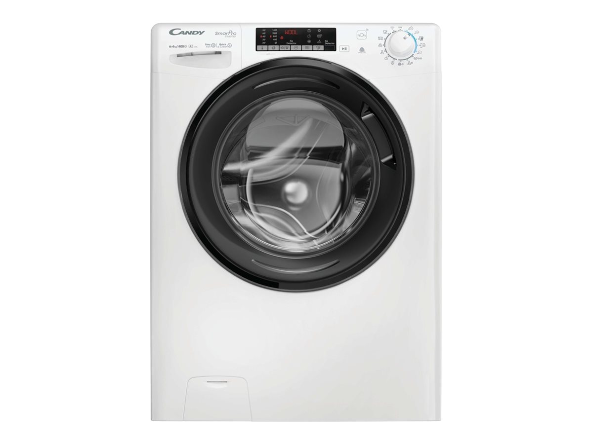 Candy Washing machine with dryer - CSOW44644TWMB6-S - Energy efficiency class A/E - Front loading - Washing capacity 6 kg - 1400 RPM - Depth 45 cm - Width 60 cm - Display - Digital - Drying system - Drying capacity 4 kg - Steam function - Wi-Fi - White