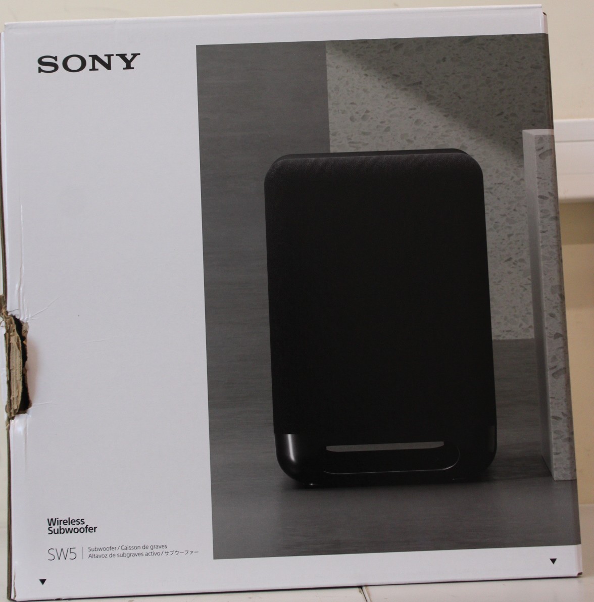 SALE OUT. Sony SA-SW5 Wireless 300W Subwoofer for HT-A9/A7000 - Sony Speaker - Subwoofer for HT-A9/A7000 - DAMAGED PACKAGING - 300 W - Black - 2 Ω - Portable - Wireless connection