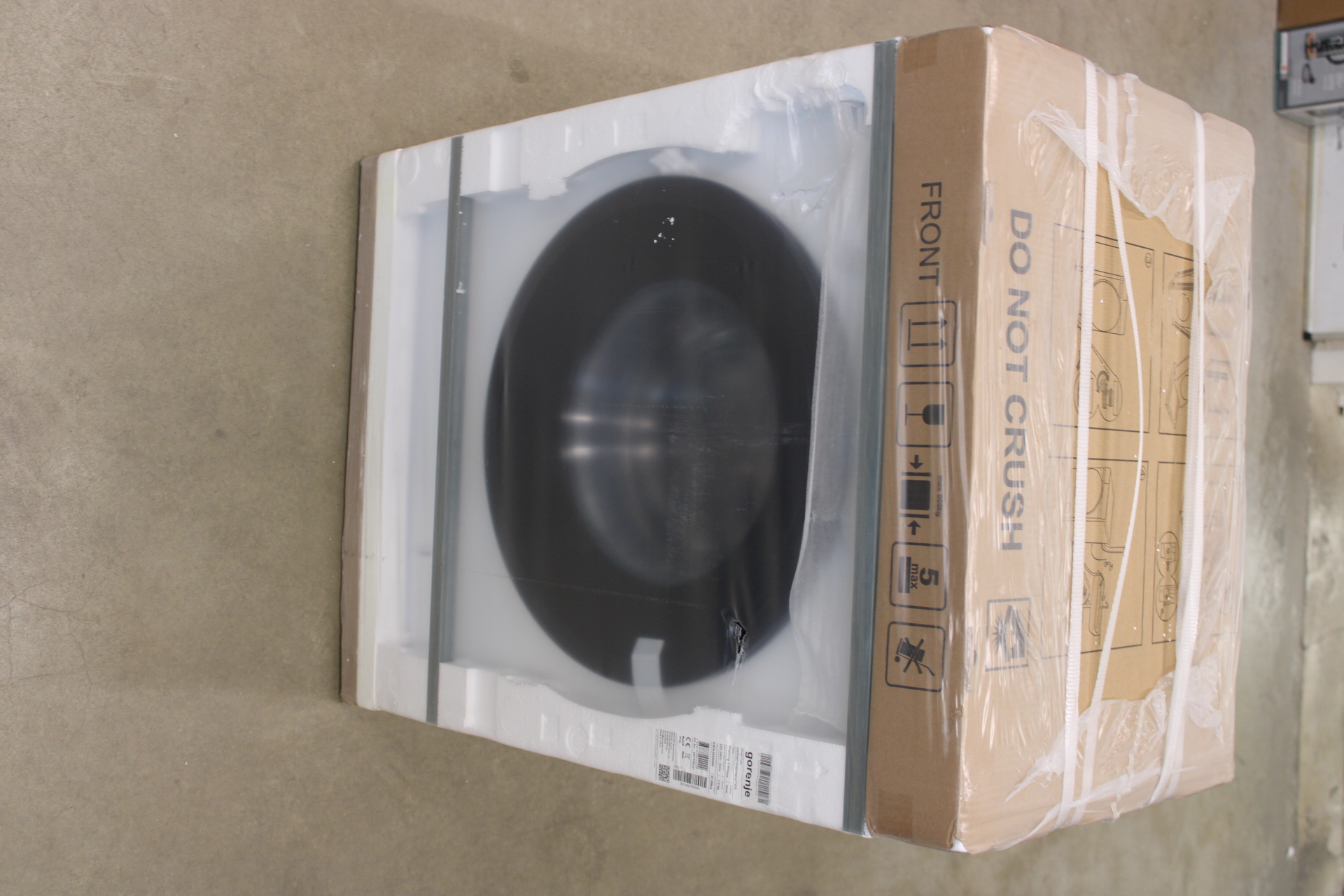 SALE OUT.  - Gorenje Washing machine - W3NGPI72SBS - Energy efficiency class B - Front loading - Washing capacity 7 kg - 1200 RPM - Depth 43.5 cm - Width 59.5 cm - Display - LCD - Steam function - DAMAGED PACKAGING, BENT ON FRONT DOORS, SCRATCHED