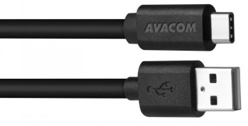 AVACOM DATOVY A NABIJECI USB CABLE - USB TYPE-C, 100CM, BLACK