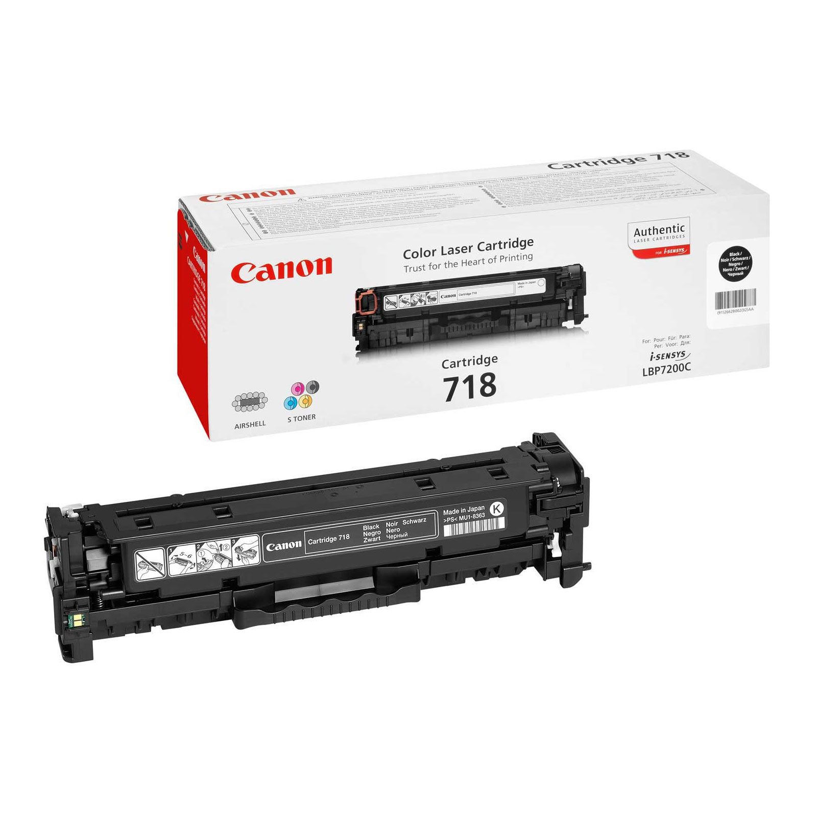 Canon 718 BK - Toner Cartridge - Black