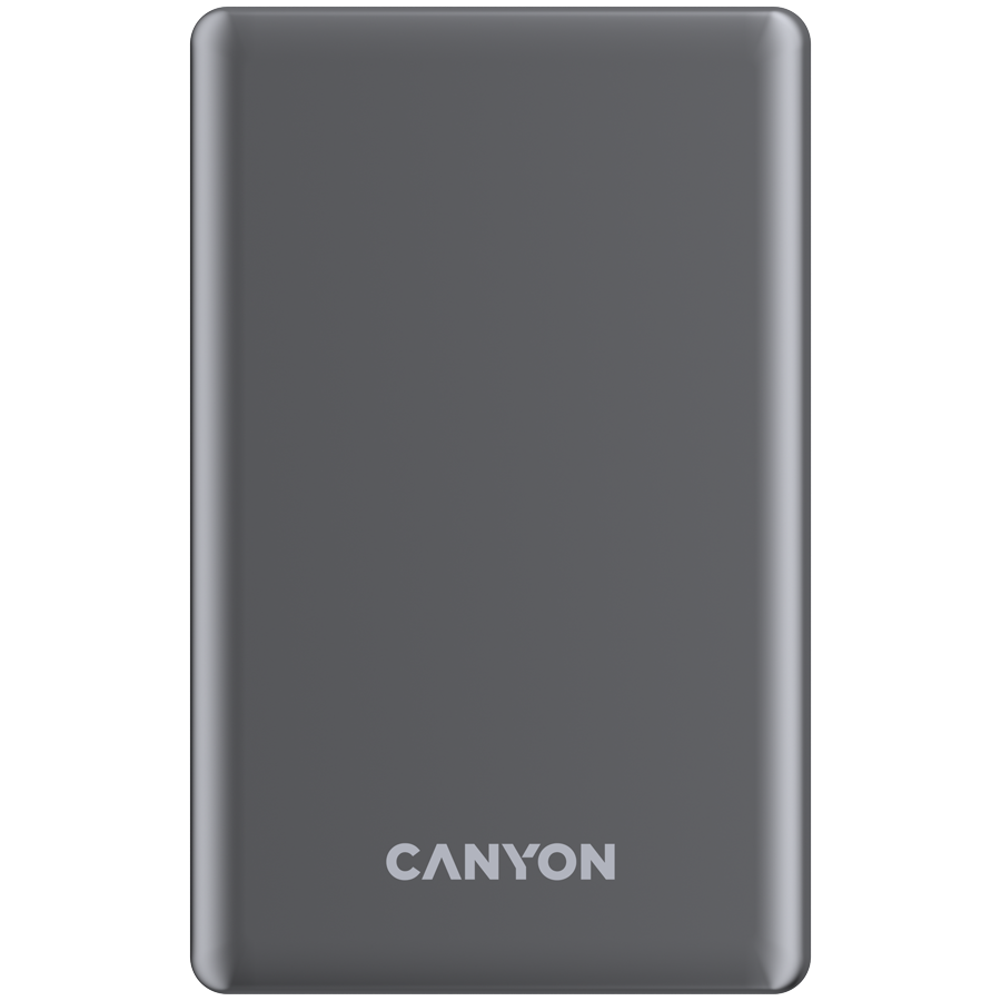 CANYON power bank OnPower 505 slim Magnetic 5000 mAh PD20W Dark Grey