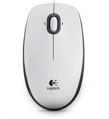 Logitech - B100 - Portable Optical Mouse - White