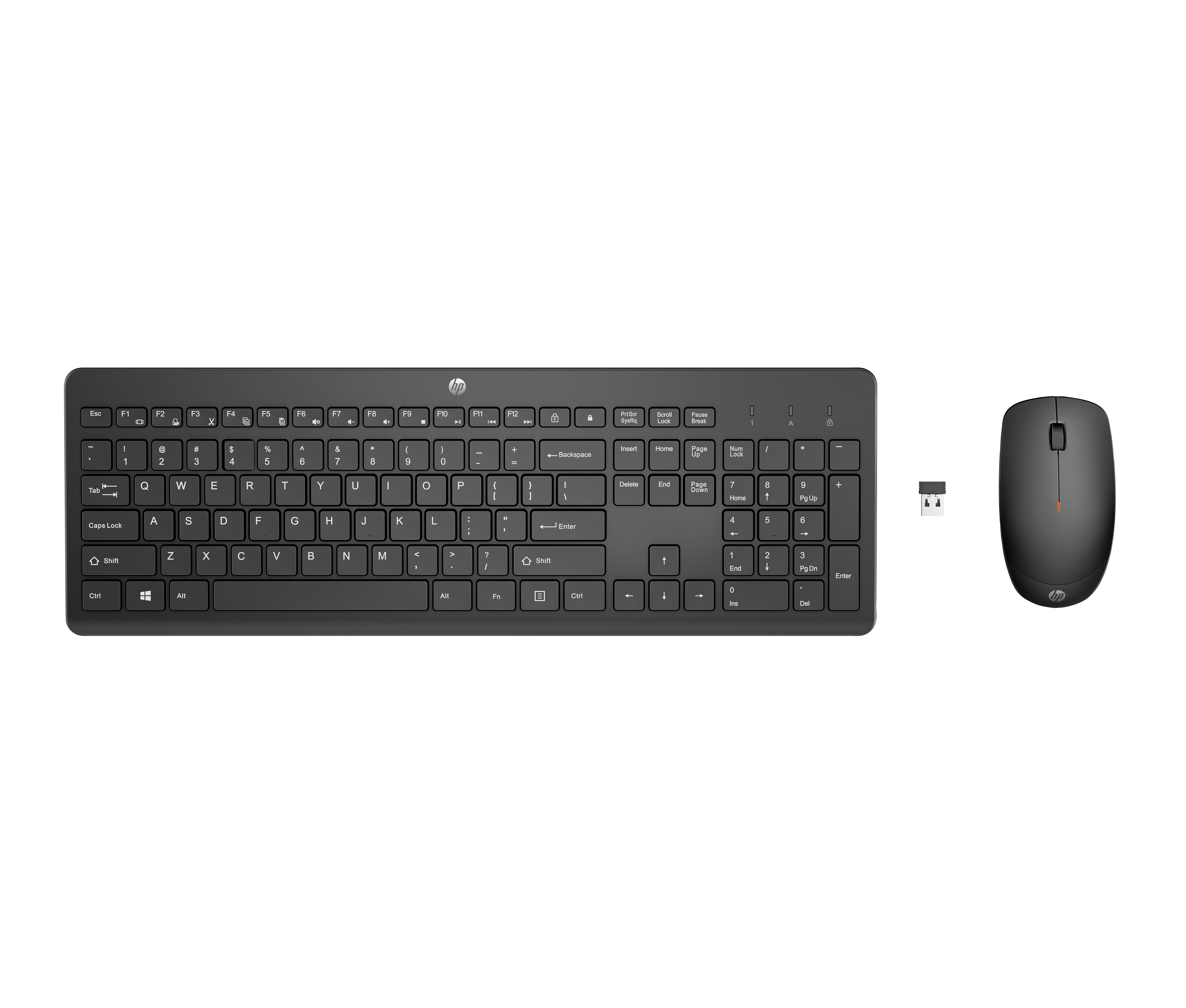 HP 230 Wireless Mouse Keyboard Combo - Black - US ENG