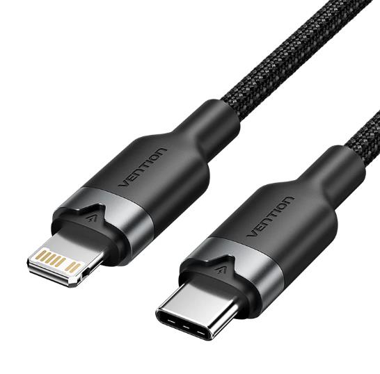 CABLE USB-C TO LIGHTNING/2M BLACK LALBH VENTION