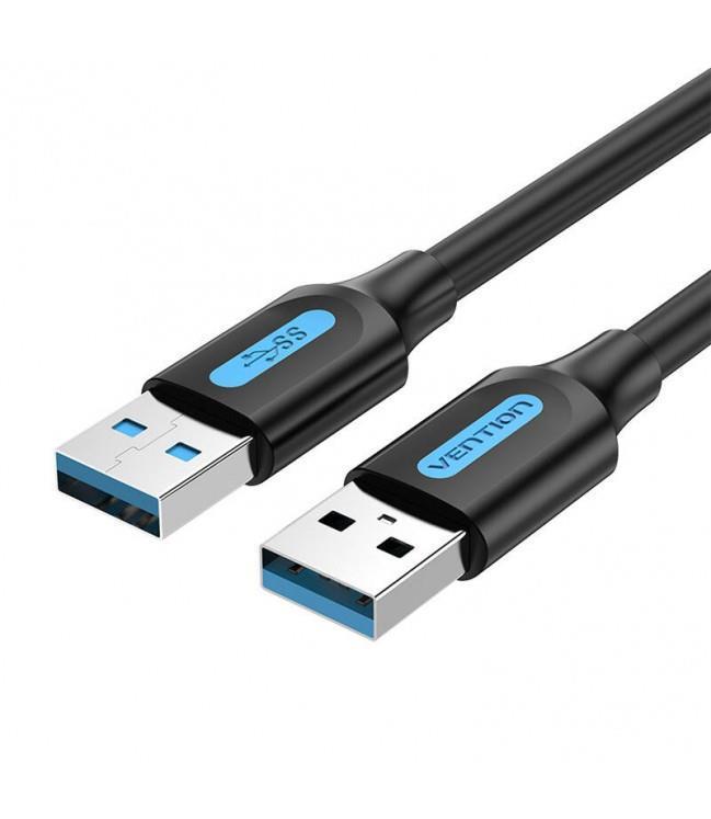 CABLE USB3.0 MALE TO MALE/3M BLACK CONBI VENTION