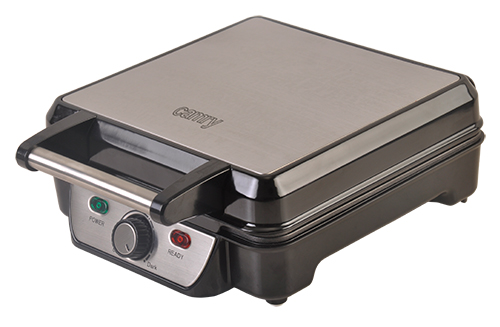 Camry - Waffle maker - CR 3025 - 1150 W - Number of pastry 4 - Belgium - Black/Stainless steel