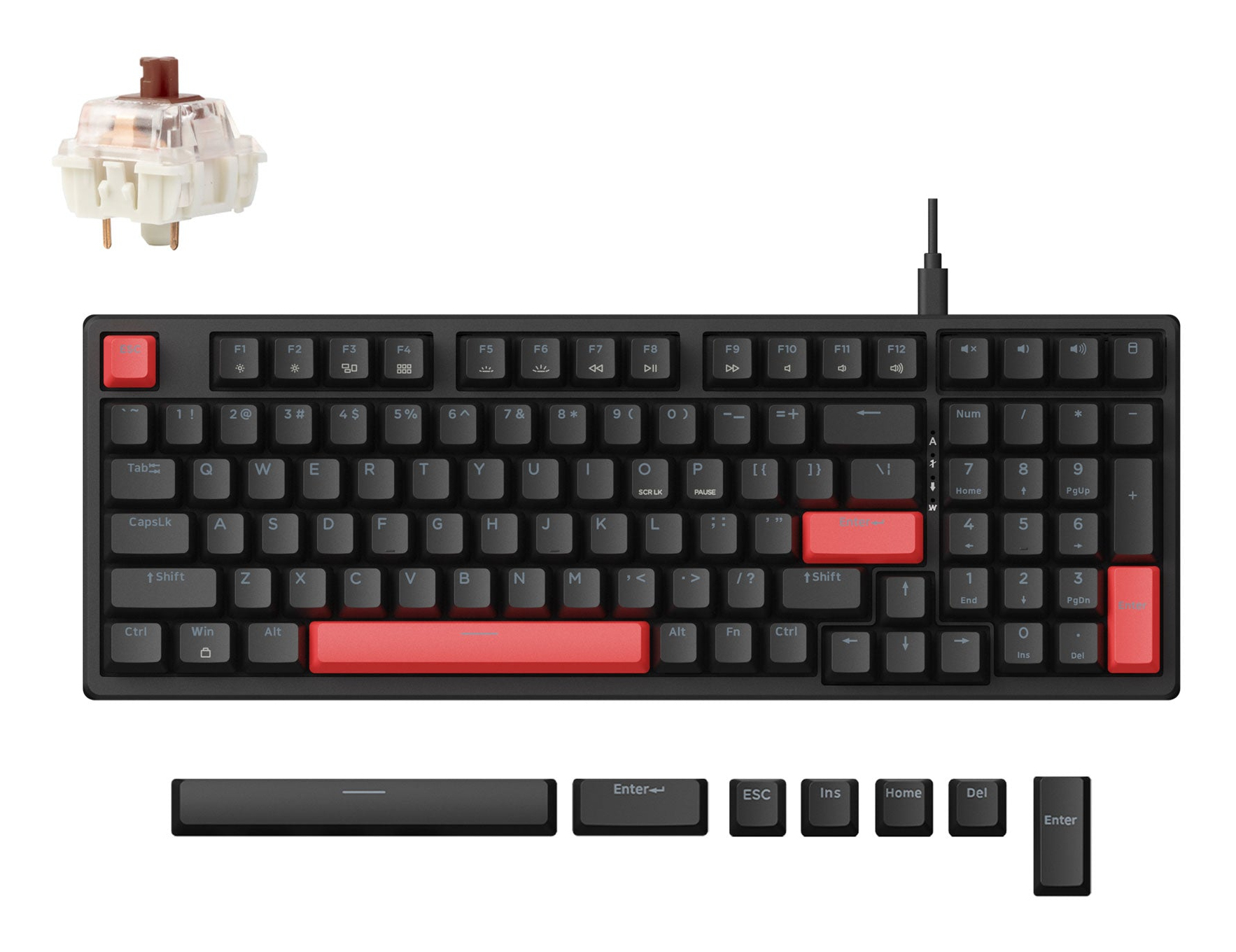 Lemokey X5 - US Layout - Brown Switch Keyboard