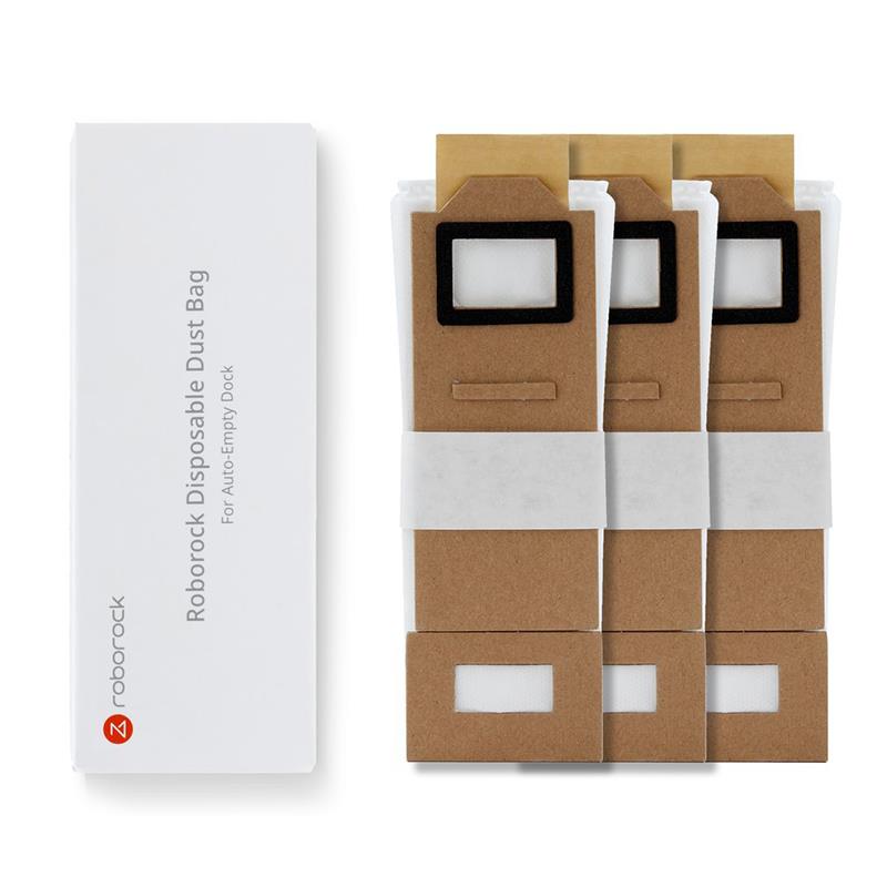 Vacuum Cleaner Accessory|ROBOROCK|Disposable Dust Bag 3pcs|White|For S7 White/S7 MaxV White/ S7 Black/ MaxV Black/S7 White+/S7 Black+|8.02.0101