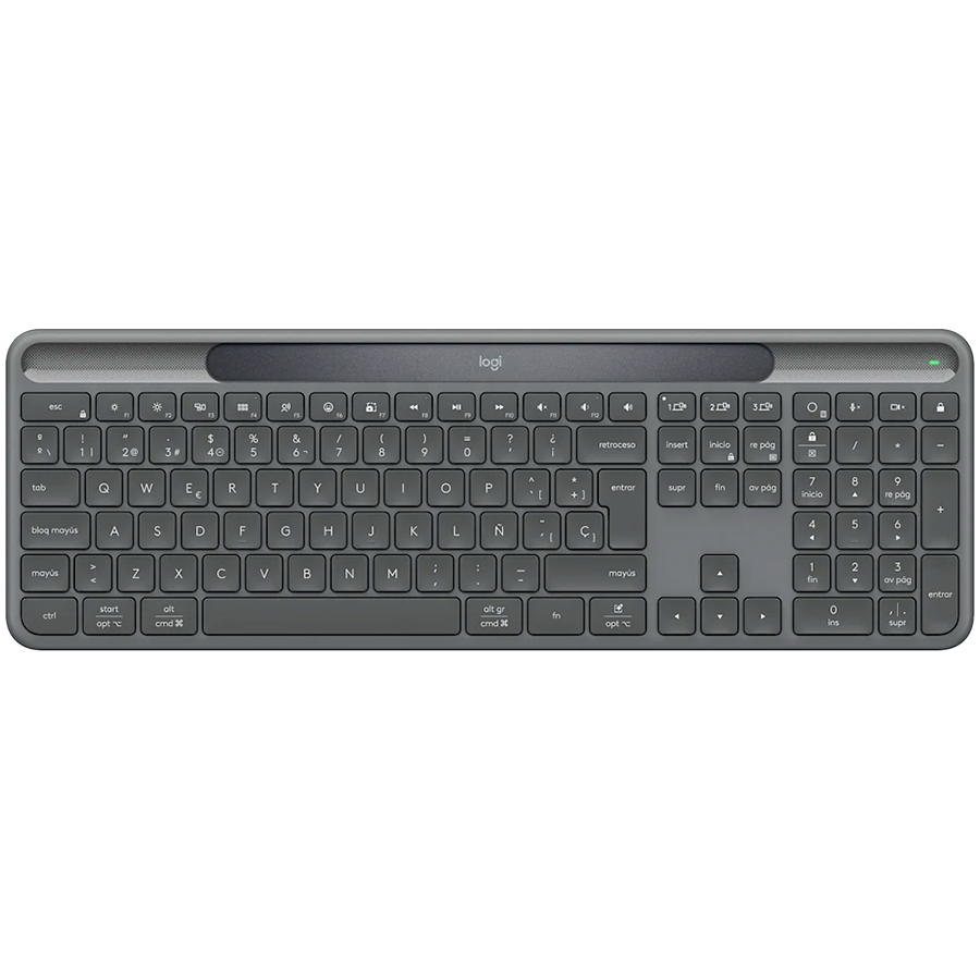 LOGITECH Slim Solar+ - GRAPHITE - US INT'L - 2.4GHZ/BT -  INTNL-973 - UNIV B2C