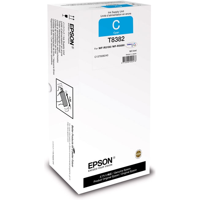 Epson Cartridge - C13T838240 - Ink cartridge - Cyan