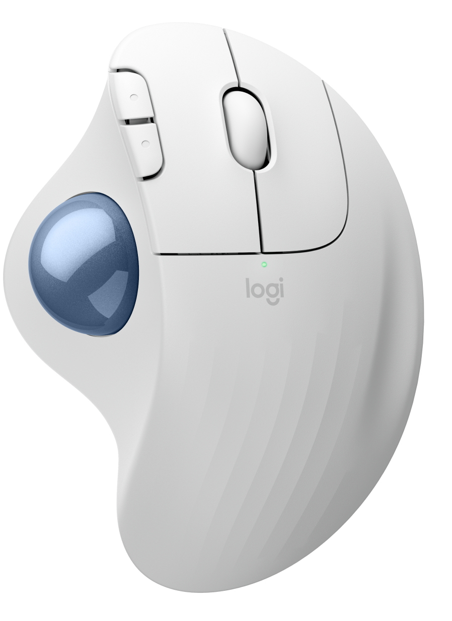 LOGITECH ERGO M575S Wireless Trackball  - OFFWHITE+BLUE BALL - BT - EMEA28-935