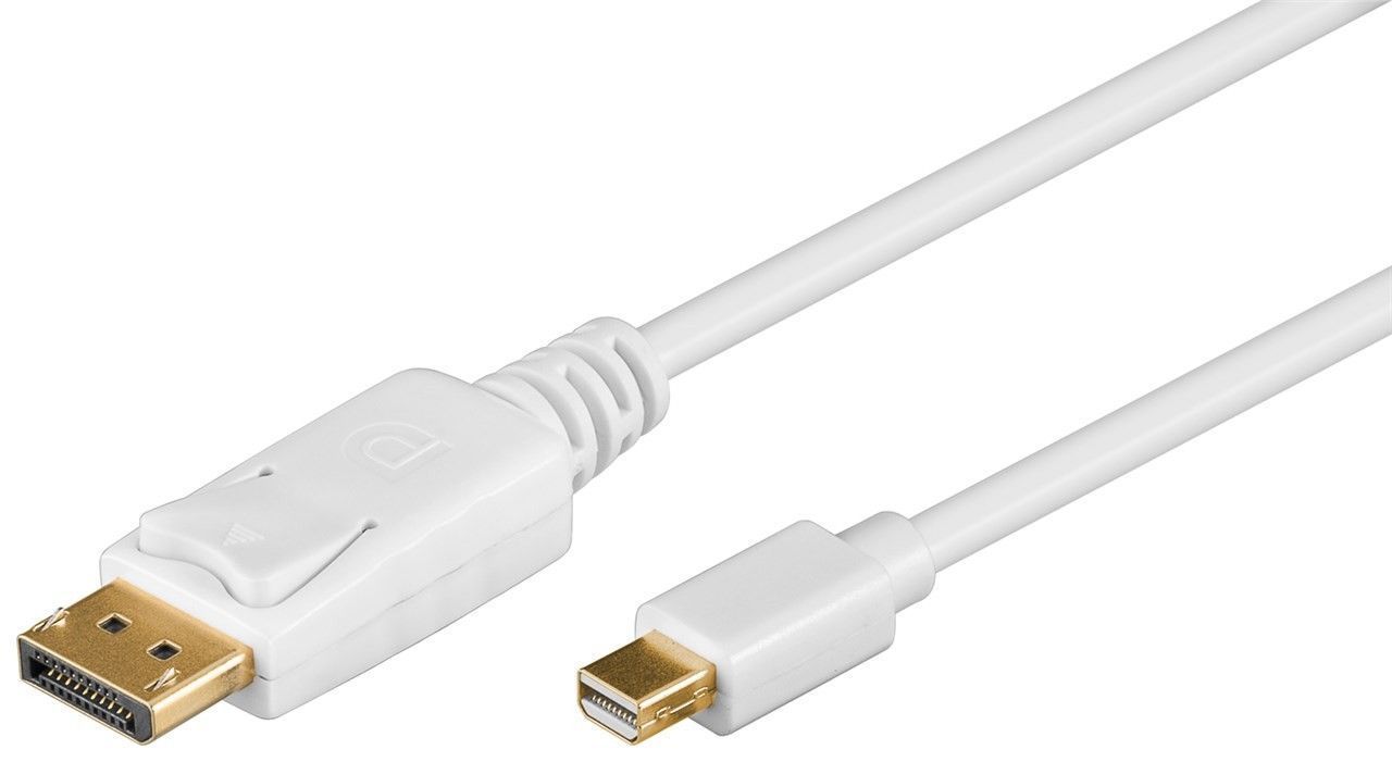 Goobay 52859 Mini DisplayPort adapter cable 1.2, gold-plated, 2m - Goobay - DP to mini-DP