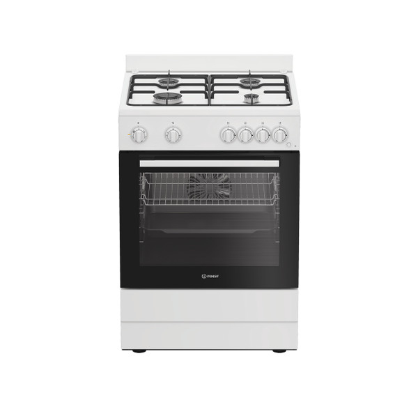 INDESIT Cooker - I6G5KCW - Hob type Gas - Oven type Electric - White - Width 60 cm - Grilling - Depth 60 cm - 72 L