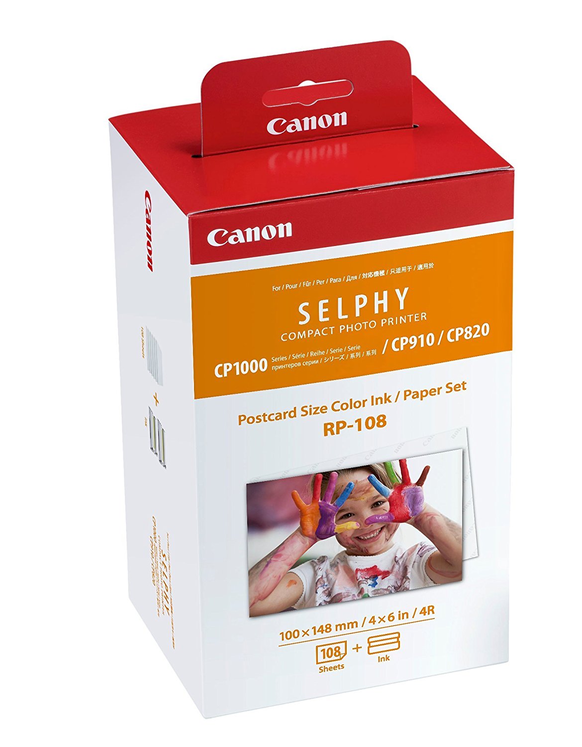 Canon Color Ink/Paper Set for SELPHY CP1300 Printer - RP-108