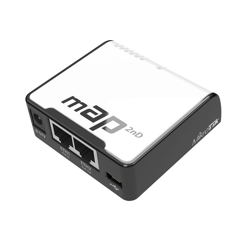 mAP RBmAP2nD - 802.11n - 10/100 Mbit/s - Ethernet LAN (RJ-45) ports 2 - MU-MiMO No