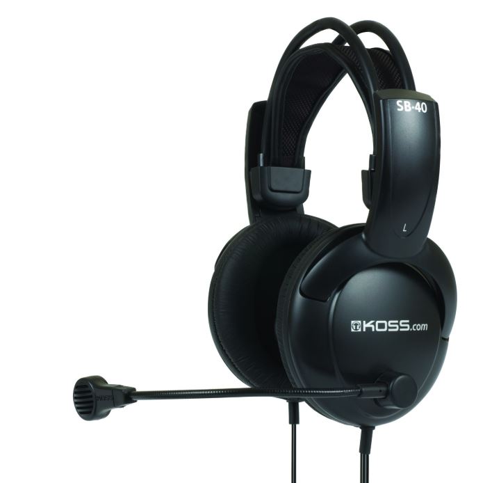 Koss - Headphones - SB40 - Wired - On-Ear - Microphone - Black