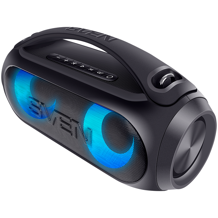 Speaker SVEN PS-380, black (40W, Waterproof (IPx5), TWS, Bluetooth, FM, USB, 3000mA*h)