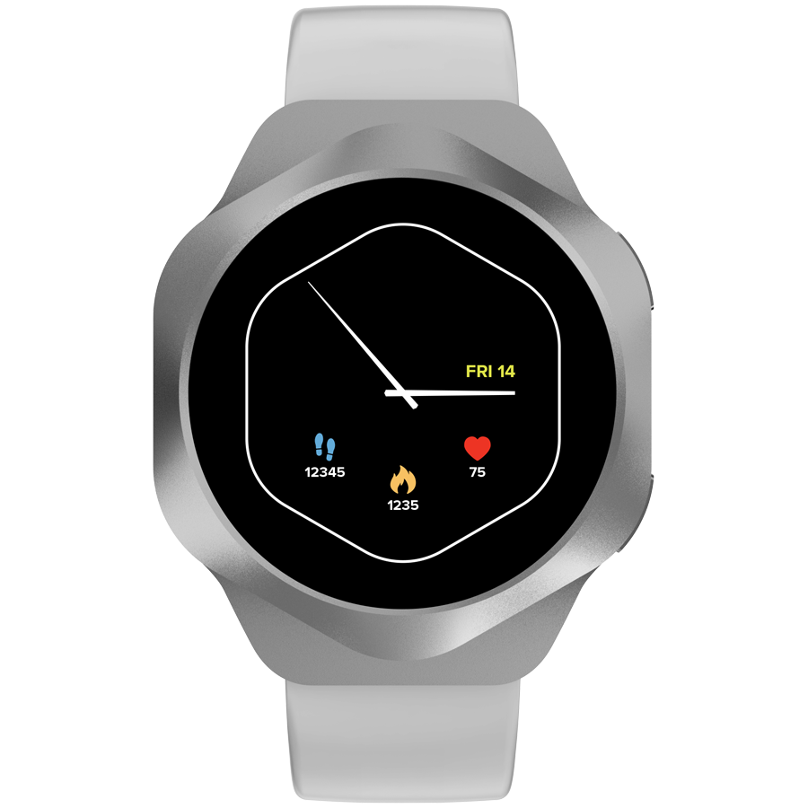 CANYON Smart Watch Hexagon 88 BT-CALL Silver