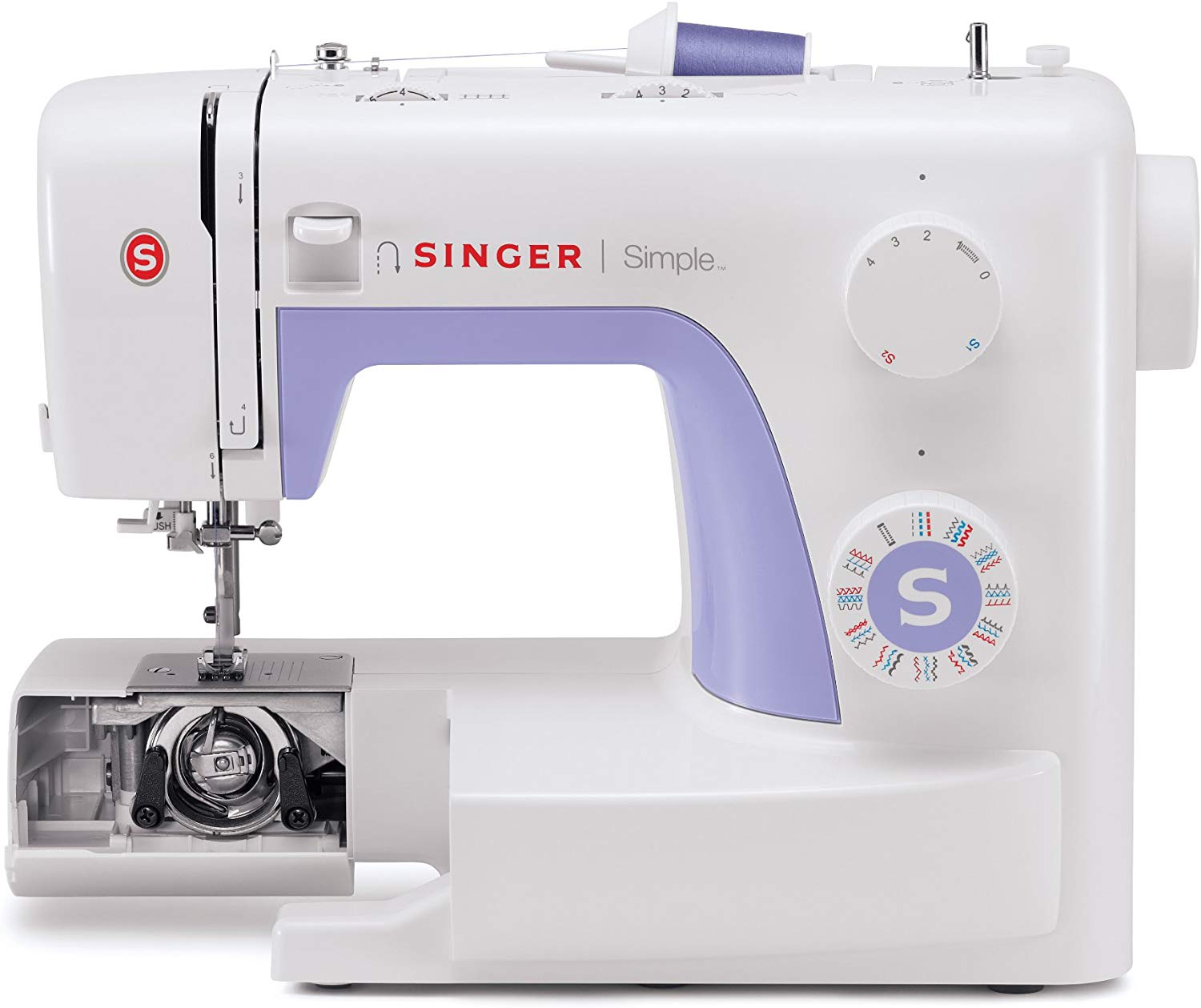 Singer - Sewing Machine - Simple 3232 - Number of stitches 32 - Number of buttonholes 1 - White