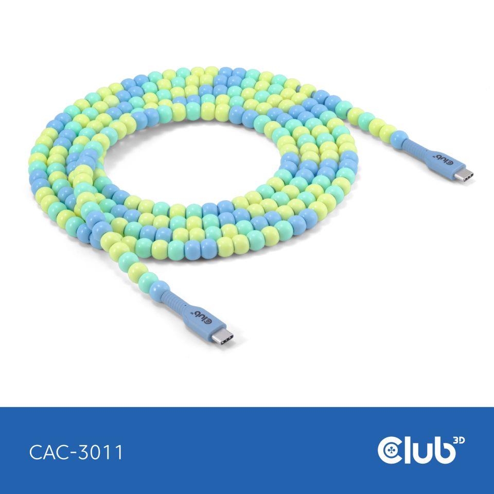 CABLE USB-C TO USB-C/BLUE CAC-3011 CLUB3D