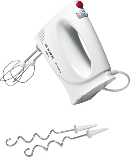 Bosch - Hand Mixer - MFQ3030 - Hand Mixer - 350 W - Number of speeds 4 - Stainless steel/Plastic - Turbo mode - White