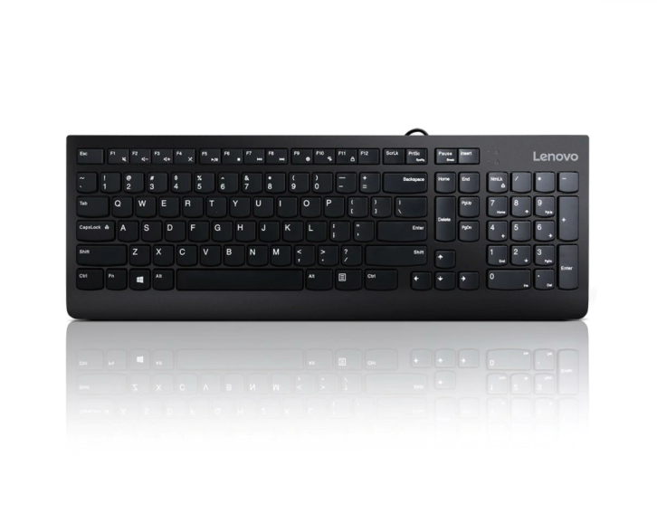Lenovo - USB Keyboard - 300 - Wired keyboard - Wired - EN - Black