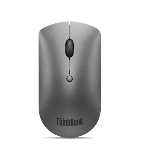 Lenovo - ThinkBook Bluetooth Silent Mouse - Wireless - Bluetooth 5.0 - Iron Grey - 1 year(s)