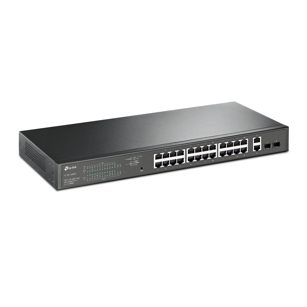 TP-LINK - Switch - TL-SG1428PE - Web managed - Rackmountable - SFP ports quantity 2 - PoE+ ports quantity 24 - Power supply type 100-240VAC, 50-60Hz voltage
