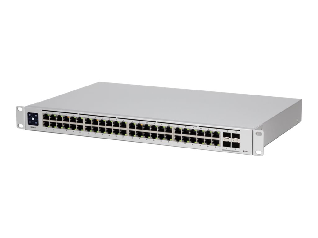 Ubiquiti - PRO 48 - 48-port, Layer 3 switch supporting 10G SFP+ connections with fanless cooling - Rack-mountable - L3