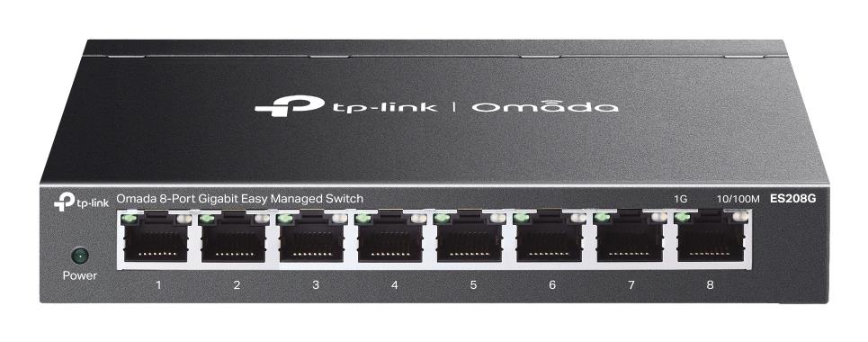 Switch|TP-LINK|Omada|ES208G|Type L2|ES208G