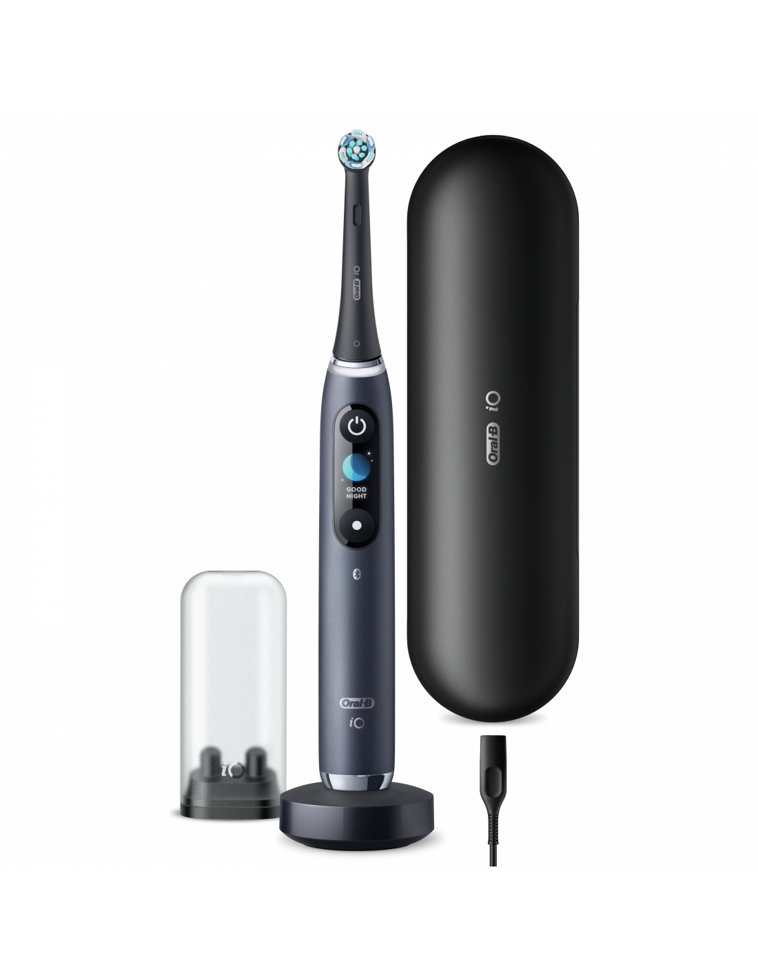 Oral-B - Electric toothbrush - iO Series 9N - Rechargeable - For adults - Number of brush heads included 1 - Number of teeth brushing modes 7 - Black Onyx