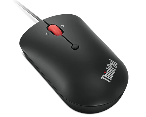 Lenovo - ThinkPad USB-C Wired Compact Mouse - USB-C - Raven black