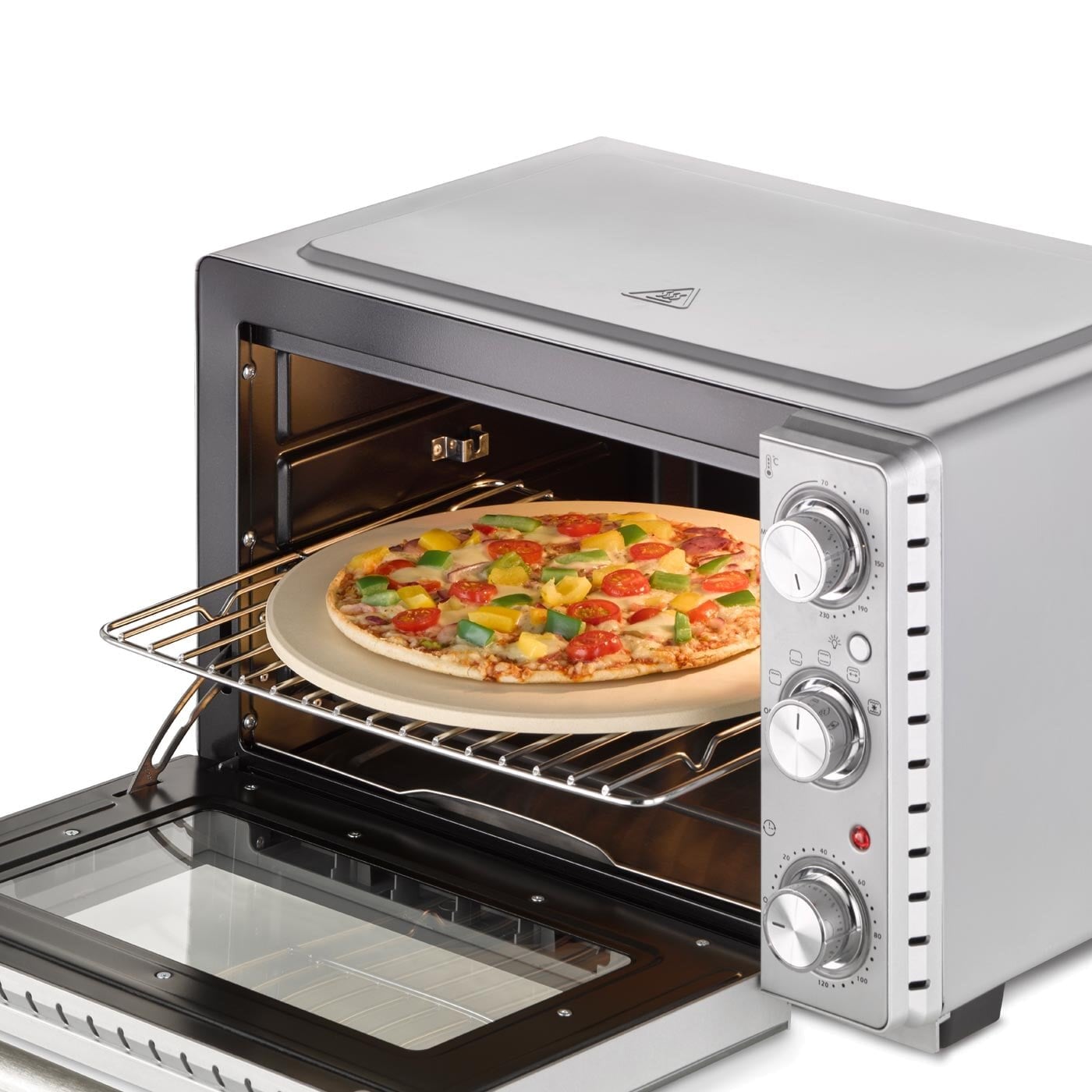 Caso - Compact oven - TO 26 SilverStyle - Easy Clean - Compact - 1500 W - Silver